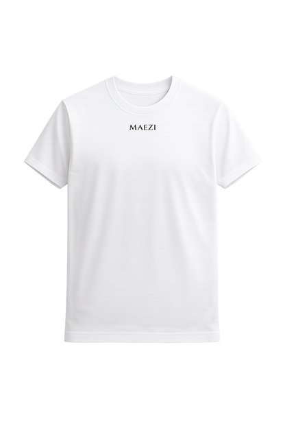 MAEZi Memento heren T-shirt wit – voorkant