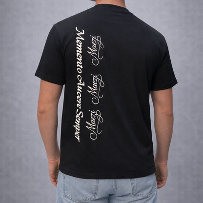 Maezi Memento Audere Semper Shirt - Zwart